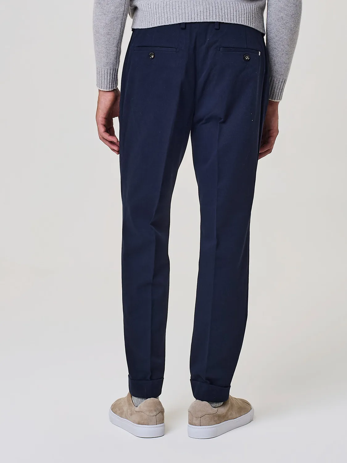 Paul Taylor Wide Fit pantalone sartoriale blu