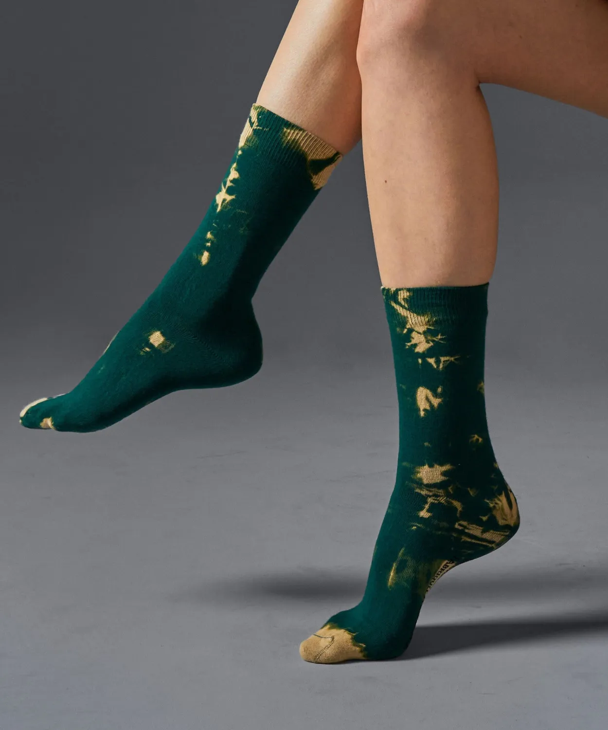 Rodier Calzino Tie-Dye Cotone Verde Scuro 35-45