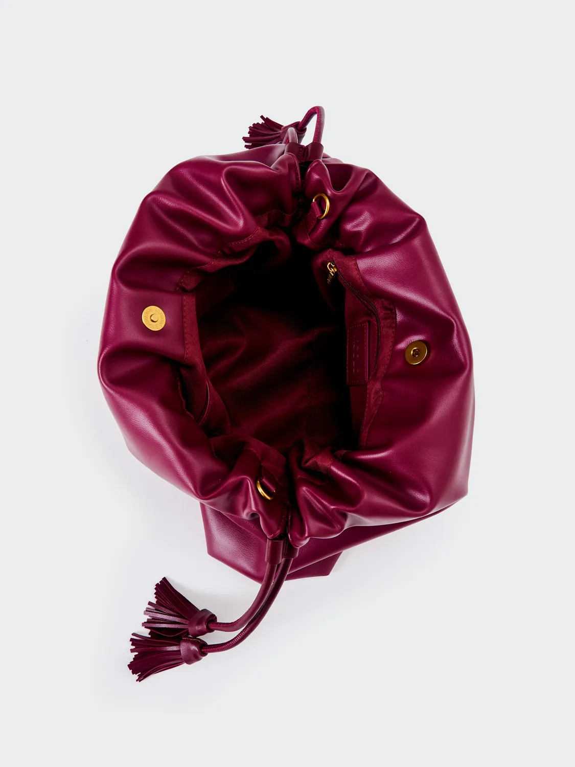 Vicolo Tassel borsa spalla vino catena 36 cm