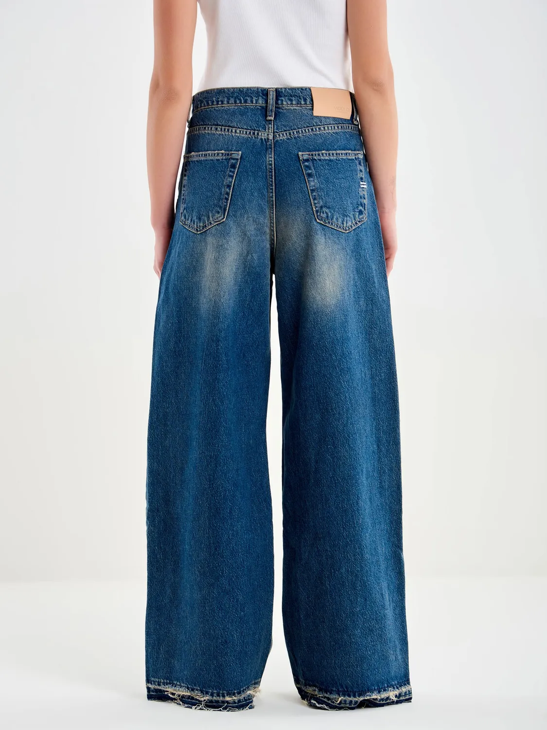 Vicolo Denim Wide Leg jeans wide leg blu vita alta