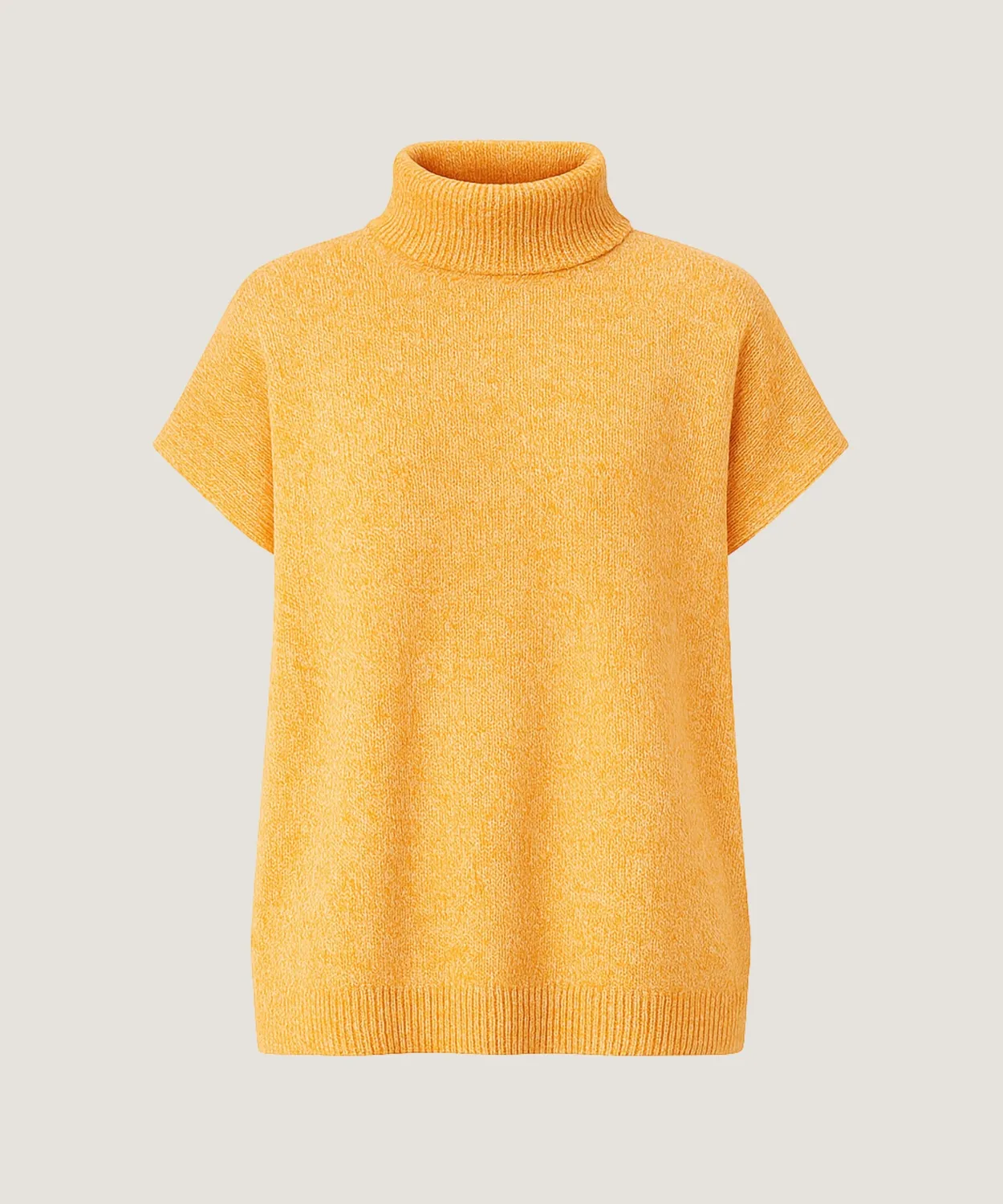 Rodier maglione lupetto maniche corte giallo mélange