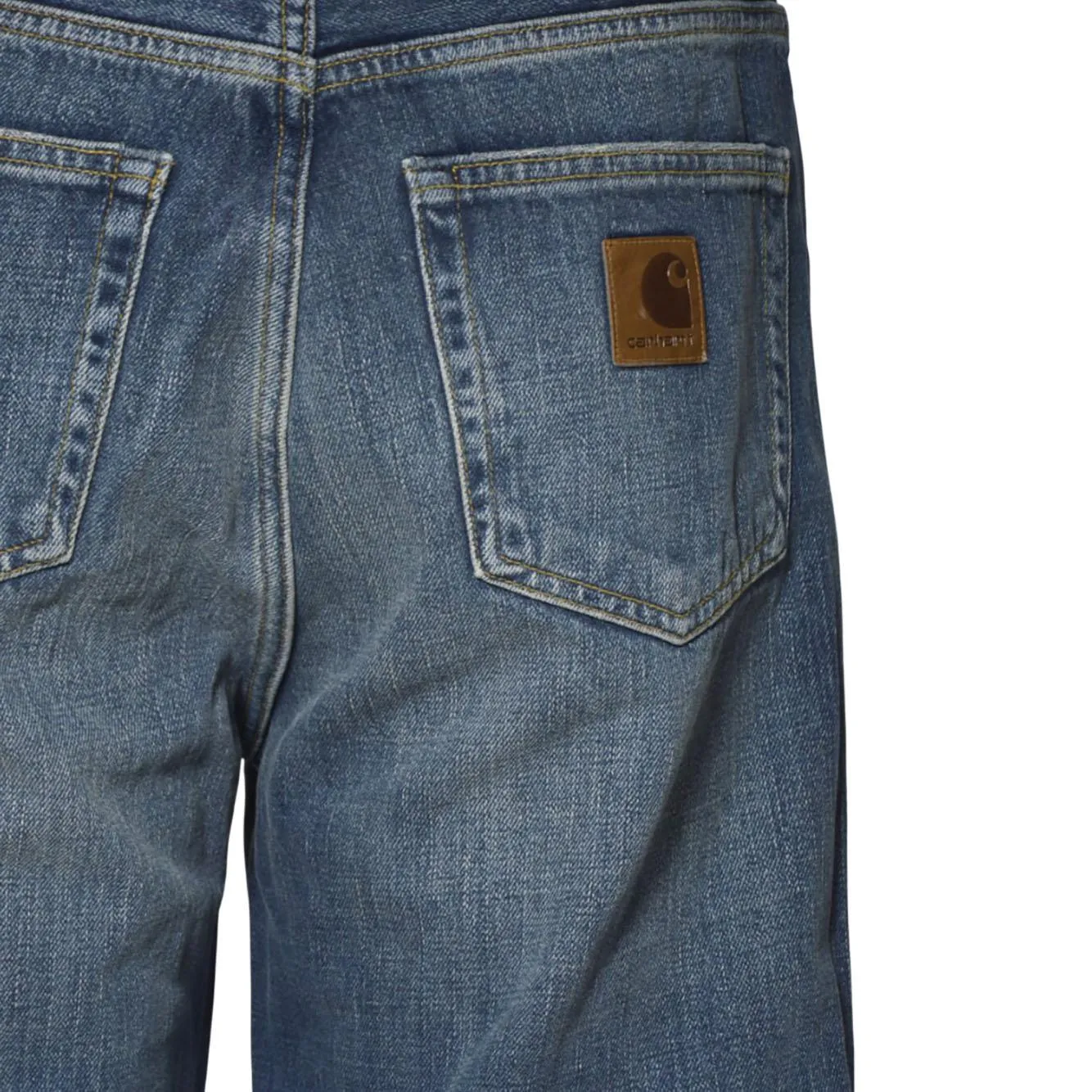 Carhartt WIP Aaron Pant I035879A jeans uomo denim scuro cotone