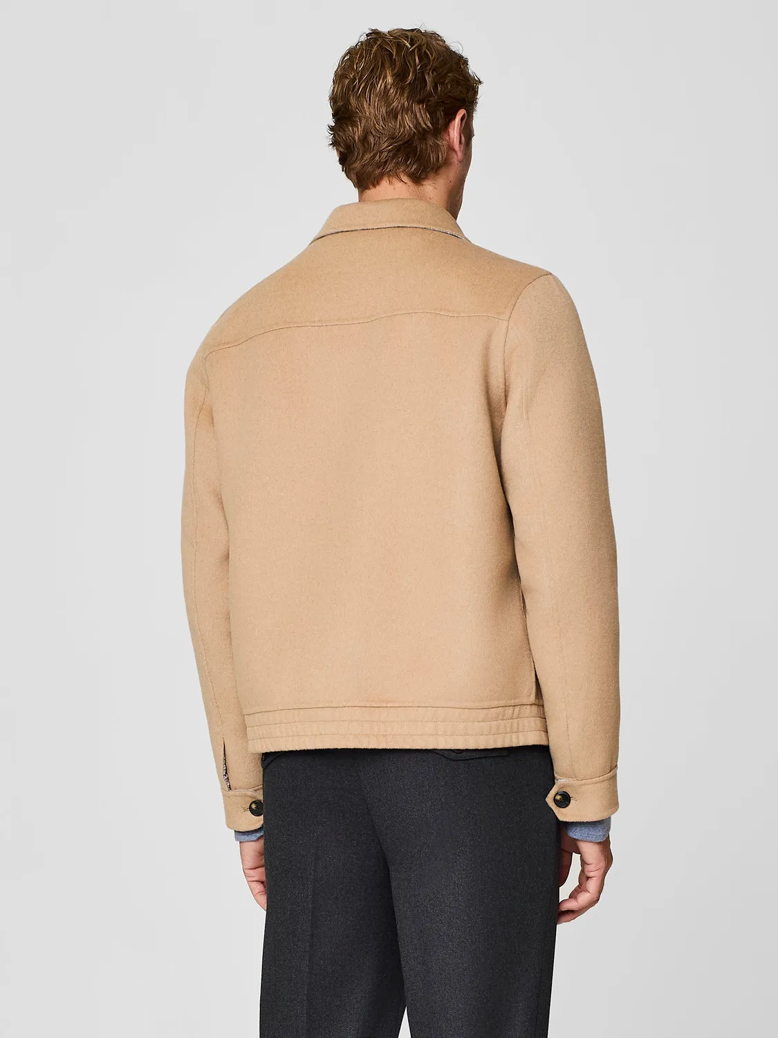 Paul Taylor bomber velour double face cammello