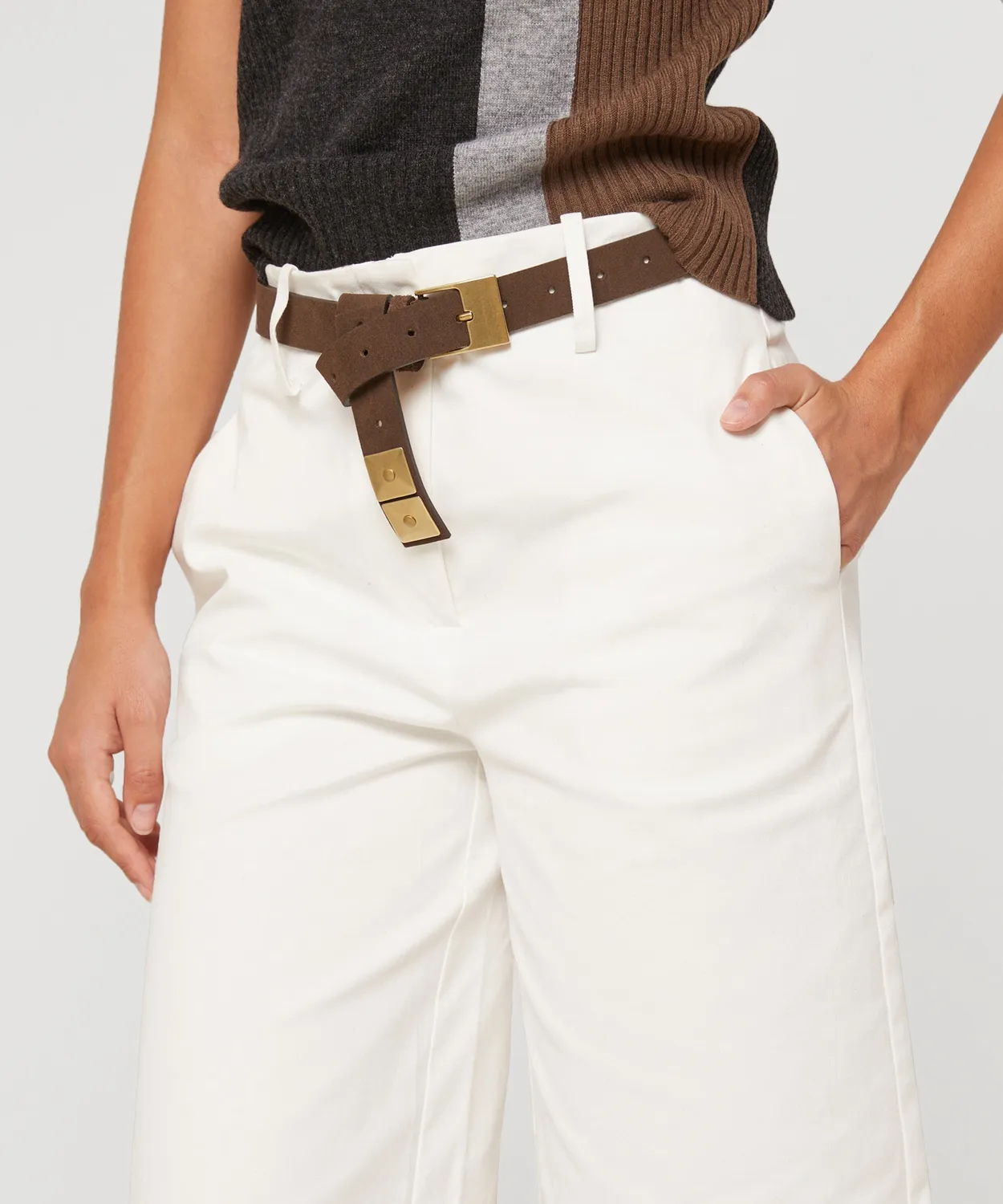 Rodier bermuda in cotone bianco ecru donna