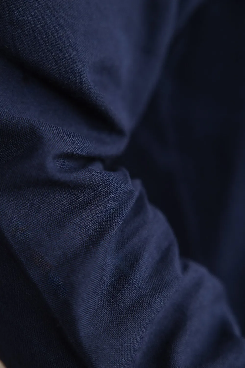 Jyoti Harish camicia cotone blu midnight uomo
