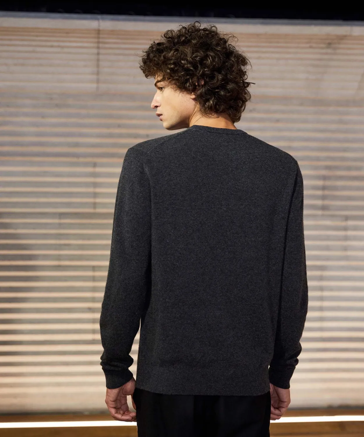 Rodier Maglia Girocollo Cashmere Uomo Antracite Caldo