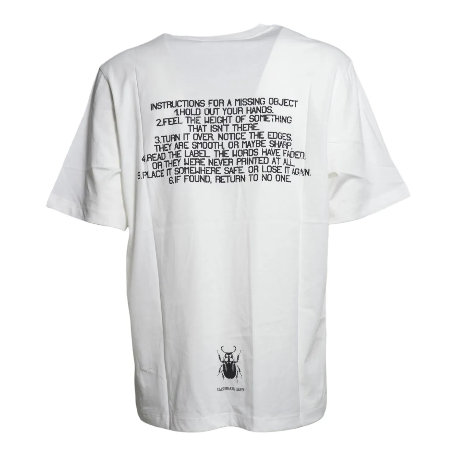 OAMC PCM3OT01DJE001 t-shirt bianca stencil uomo