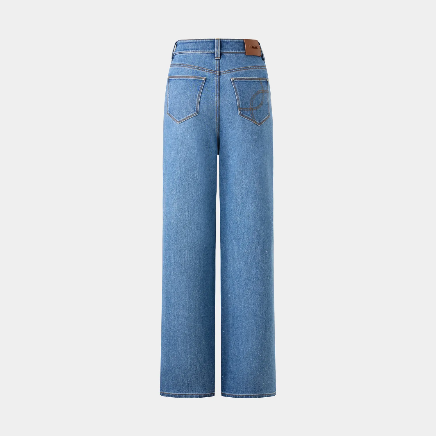 PORTS 1961 High-Waist Wide-Leg jeans blu