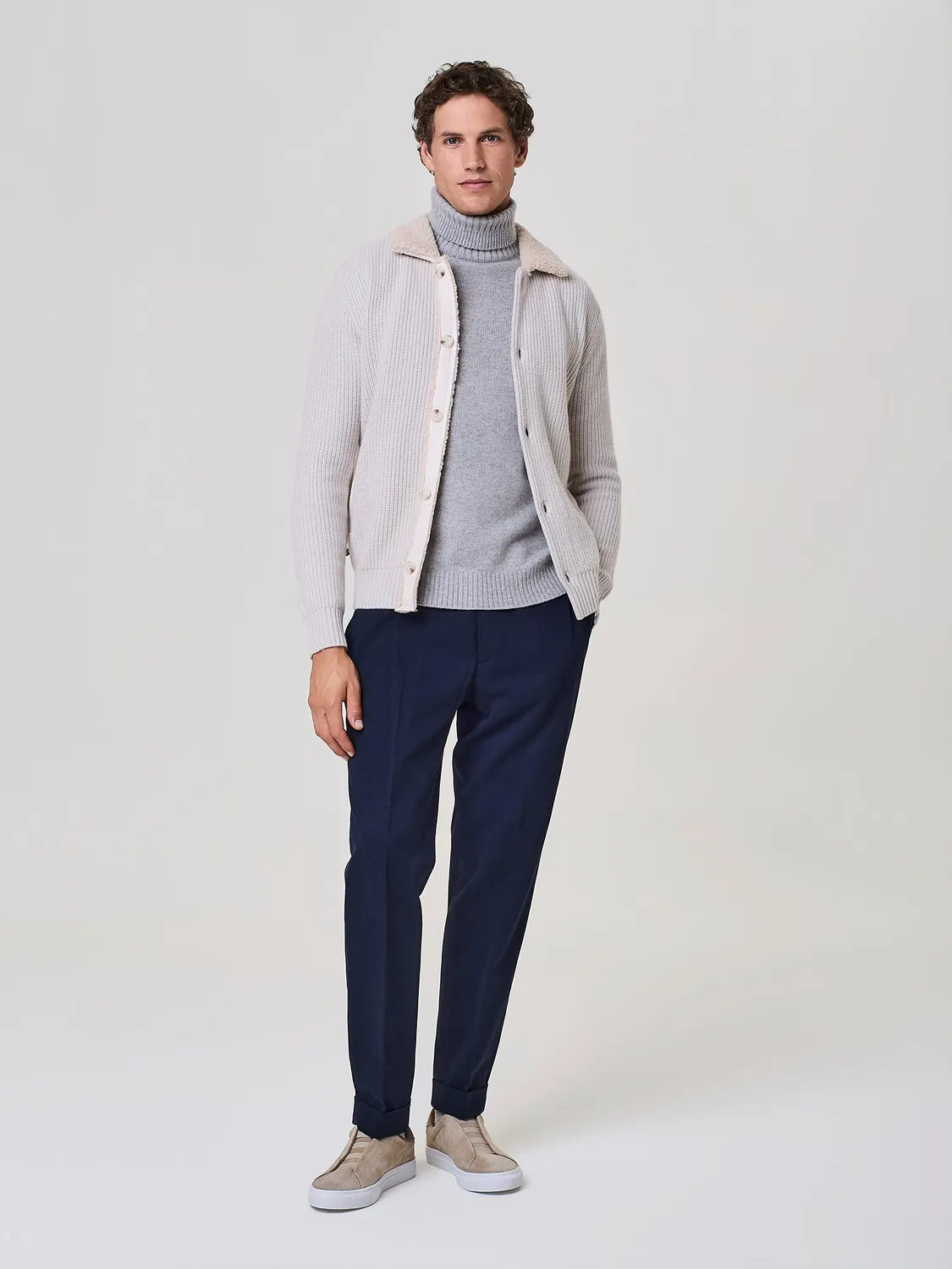 Paul Taylor Wide Fit pantalone sartoriale blu