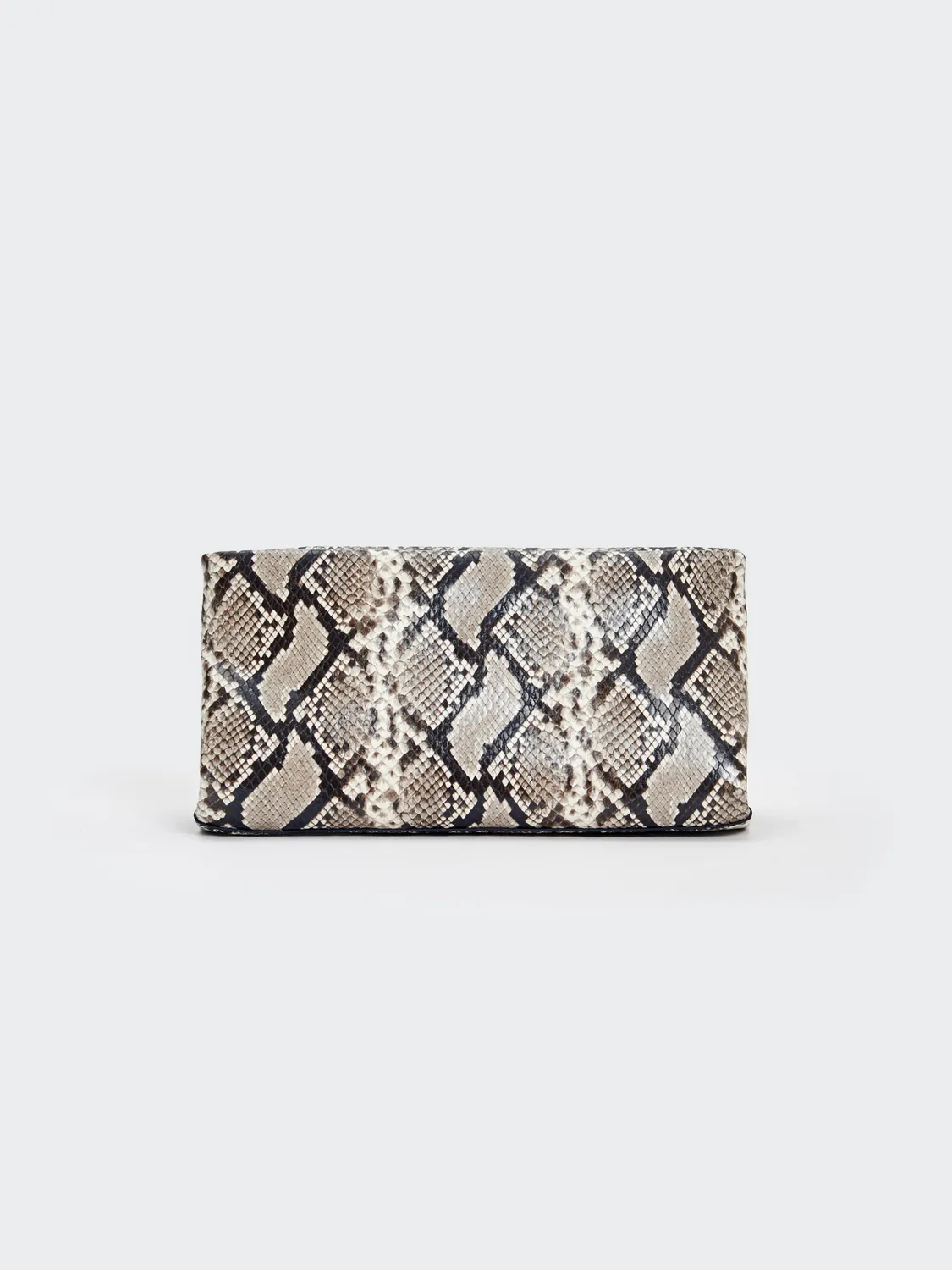 Vicolo borsa Arké ecopelle pitonata nera