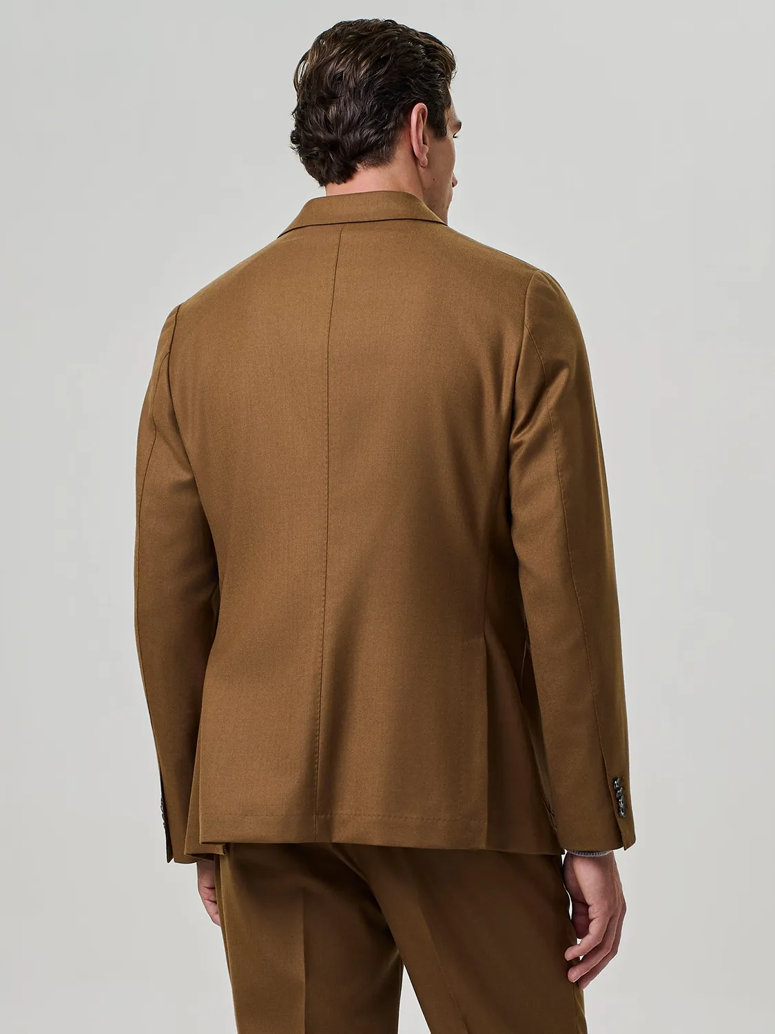 Paul Taylor giacca doppiopetto flanella rust