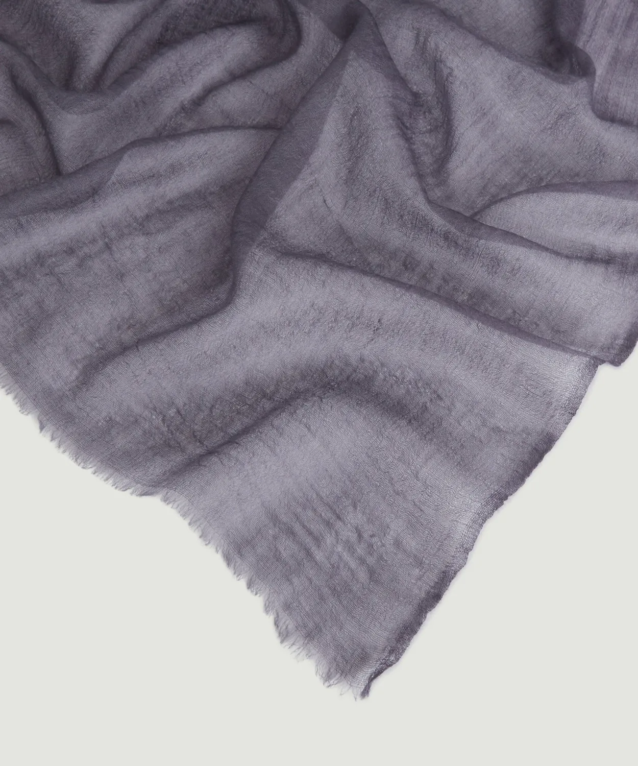 Rodier Sciarpa in Cashmere Pregiato Grigio Taglia Unica