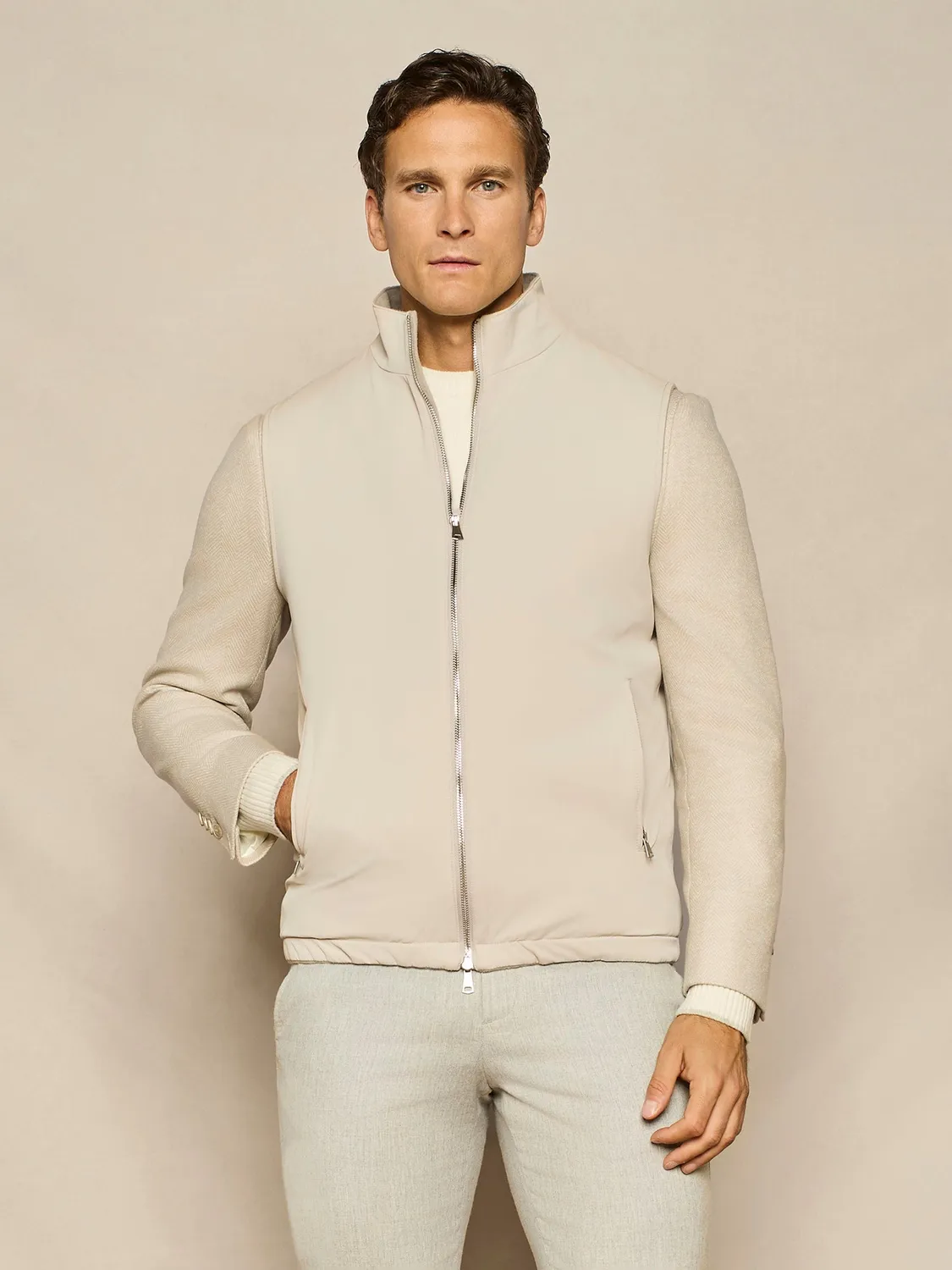 Paul Taylor smanicato reversibile velour burro