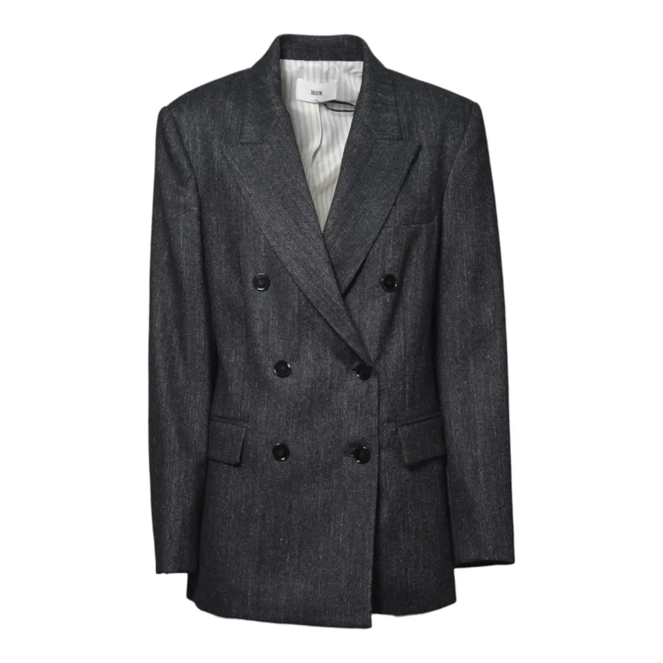 Solotre M1AC0040ACFBLACK giacca nera autunno inverno