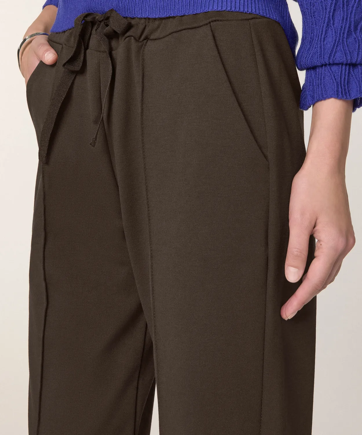 Rodier Milano pantaloni jogging maglia marrone