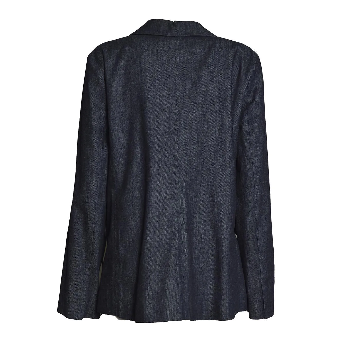 S Max Mara Leone giubbotto jeans denim blu cotone