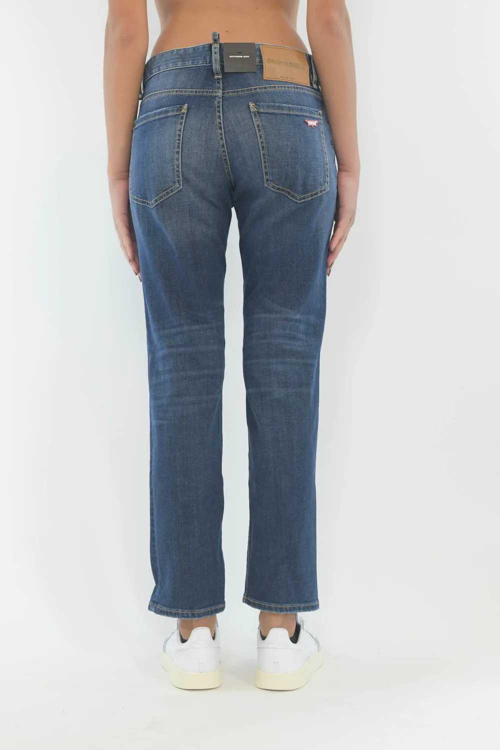 Dsquared2 S75LB0192S30664 jeans boyfriend blu denim taglia 40