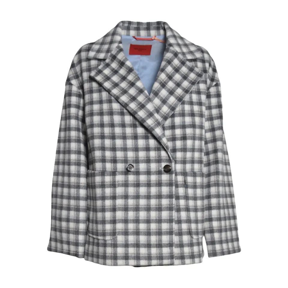 Max&Co Junior MX0440 cappotto bianco nero 14A 16A