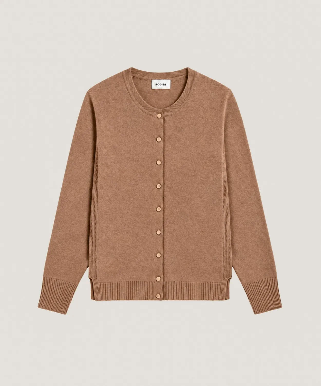 Rodier Cardigan Cashmere Cammello