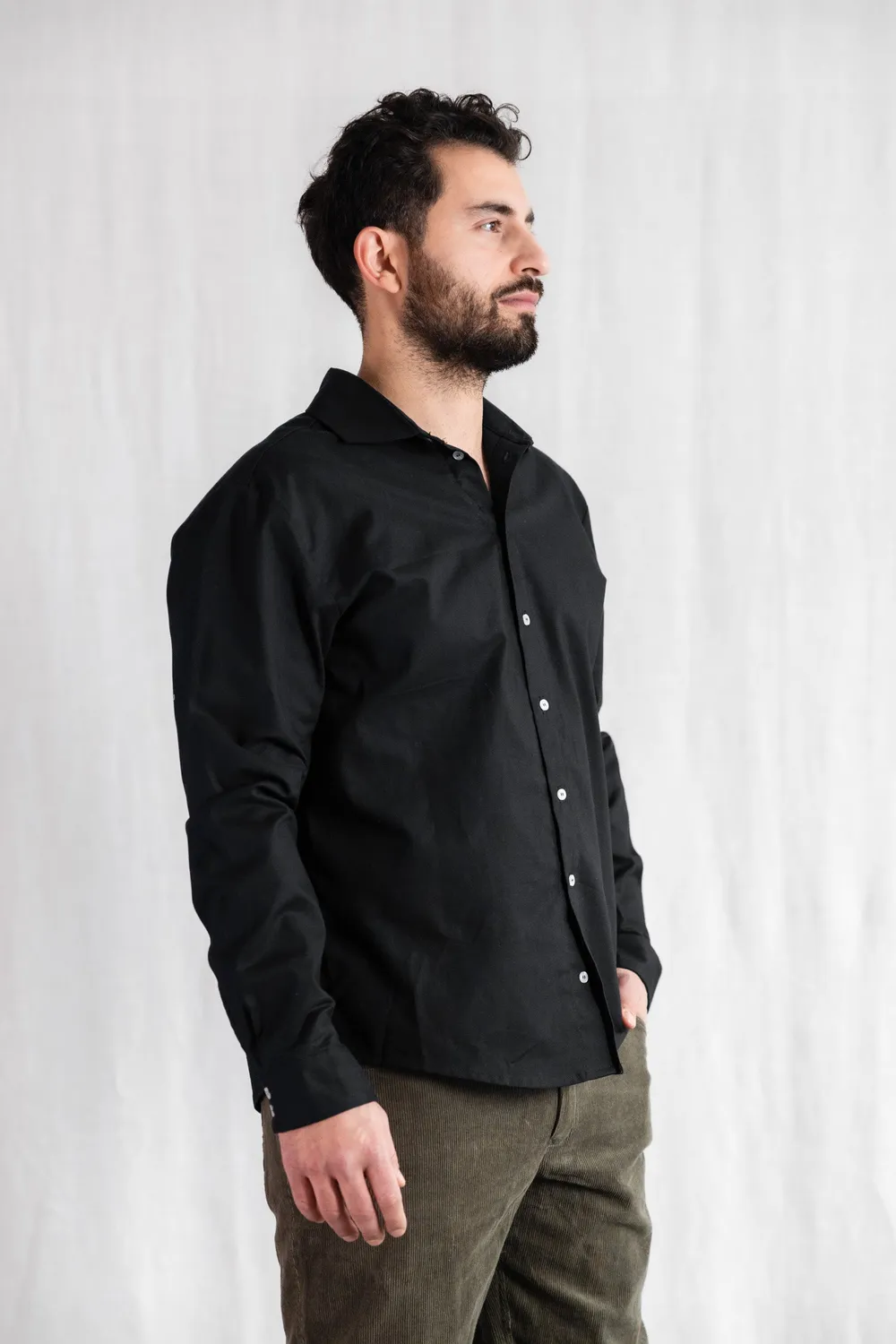 Jyoti Fair Works Nakshita camicia cotone nera