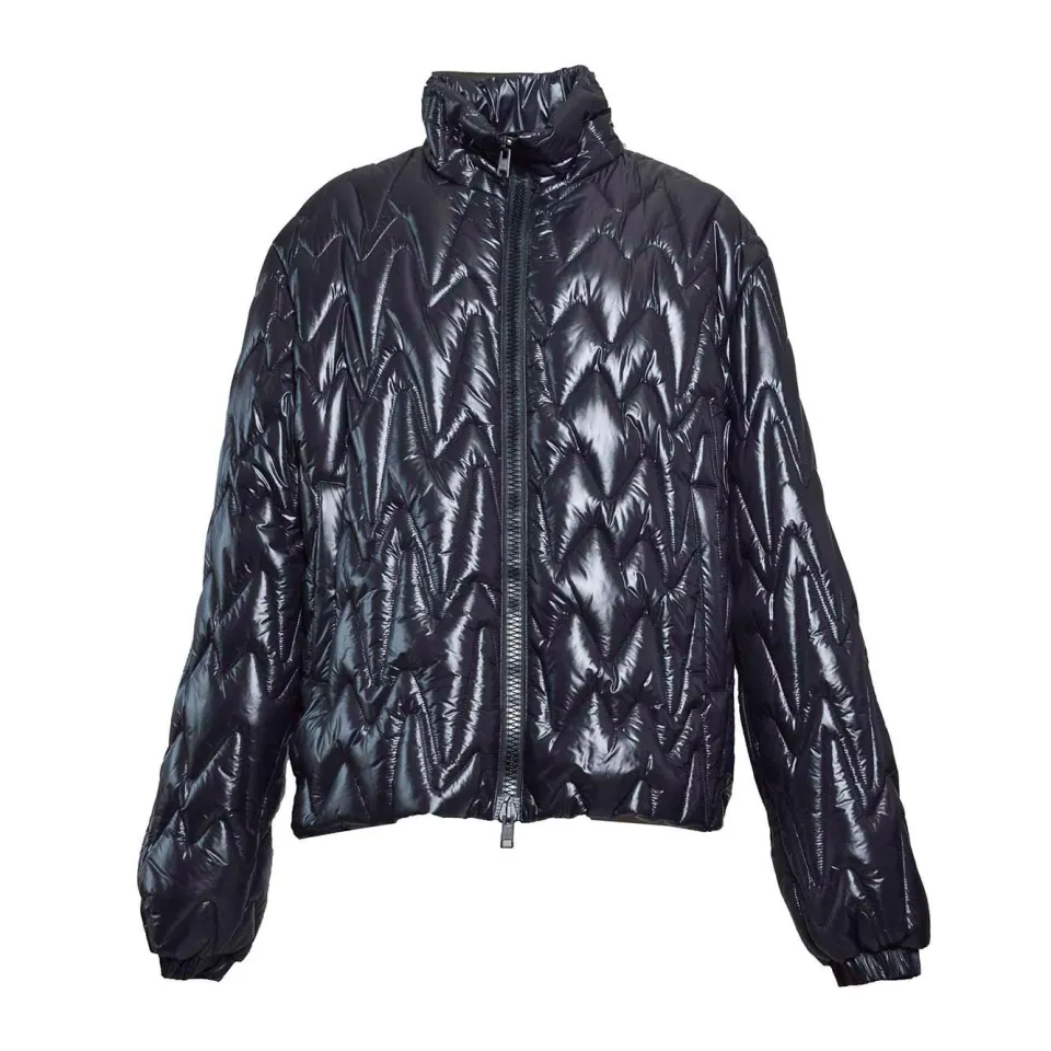 MSGM 3740MH05247532 piumino nero monogram oversize