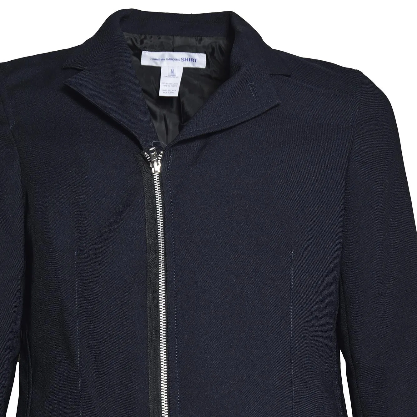 Comme Des Garçons Shirt FQJ501S26 giacca blu con zip