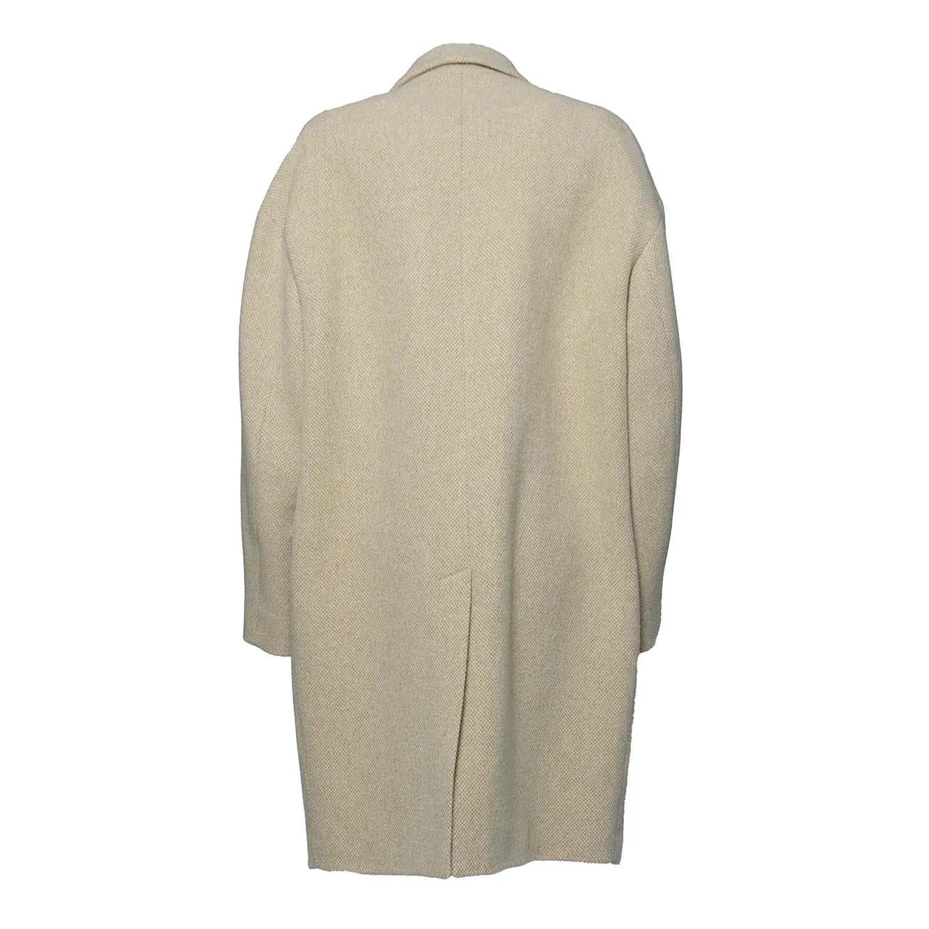 Marant Étoile Limiza MA0087FBB3D05E cappotto ecrù lana