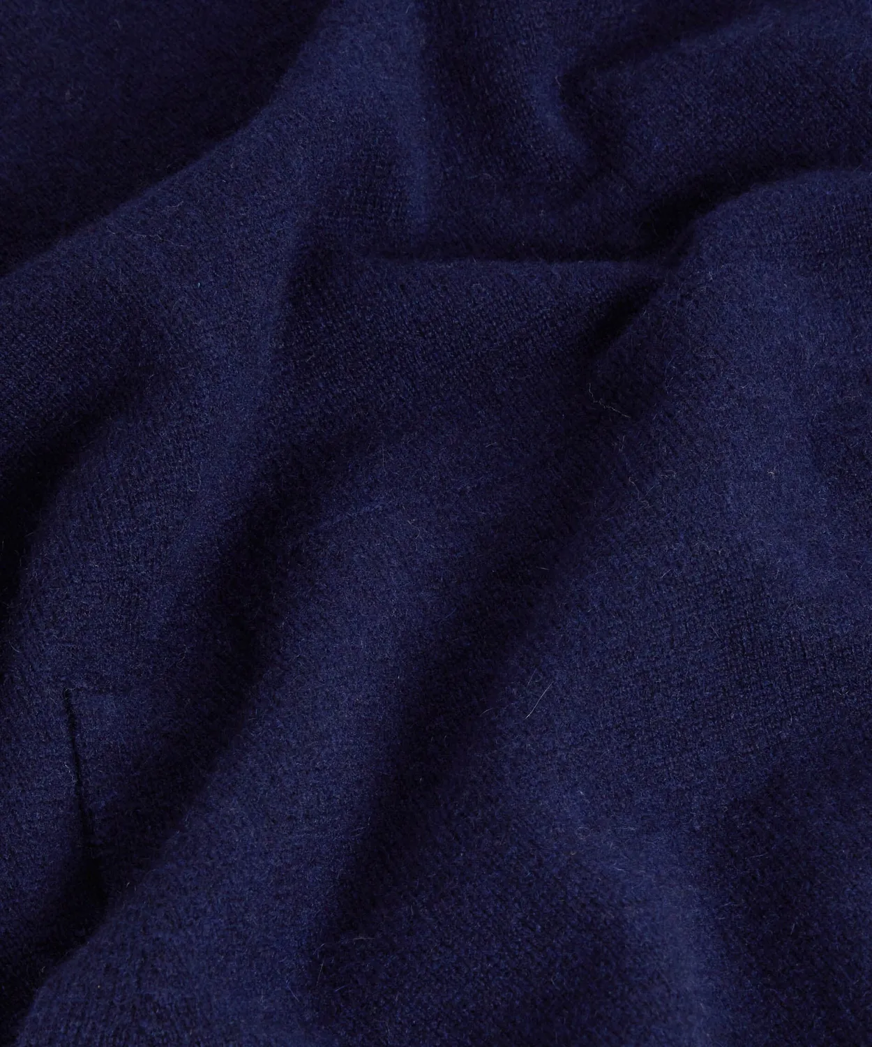 Rodier maglione cappuccio cashmere blu navy 2 fili