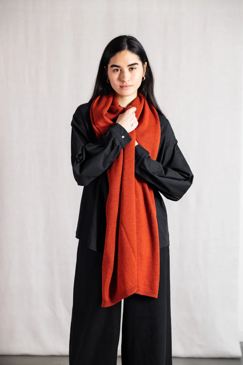 Jyoti Paracas sciarpa baby alpaca rosso