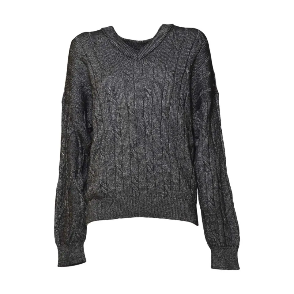 Solotre M3F0029A99 cardigan nero donna taglia 3