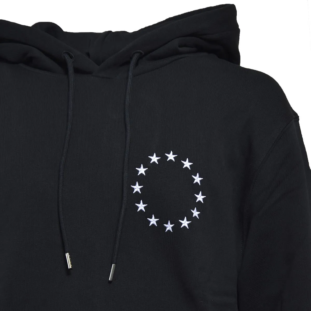Etudes C00ME251A01599 felpa cappuccio nero stelle
