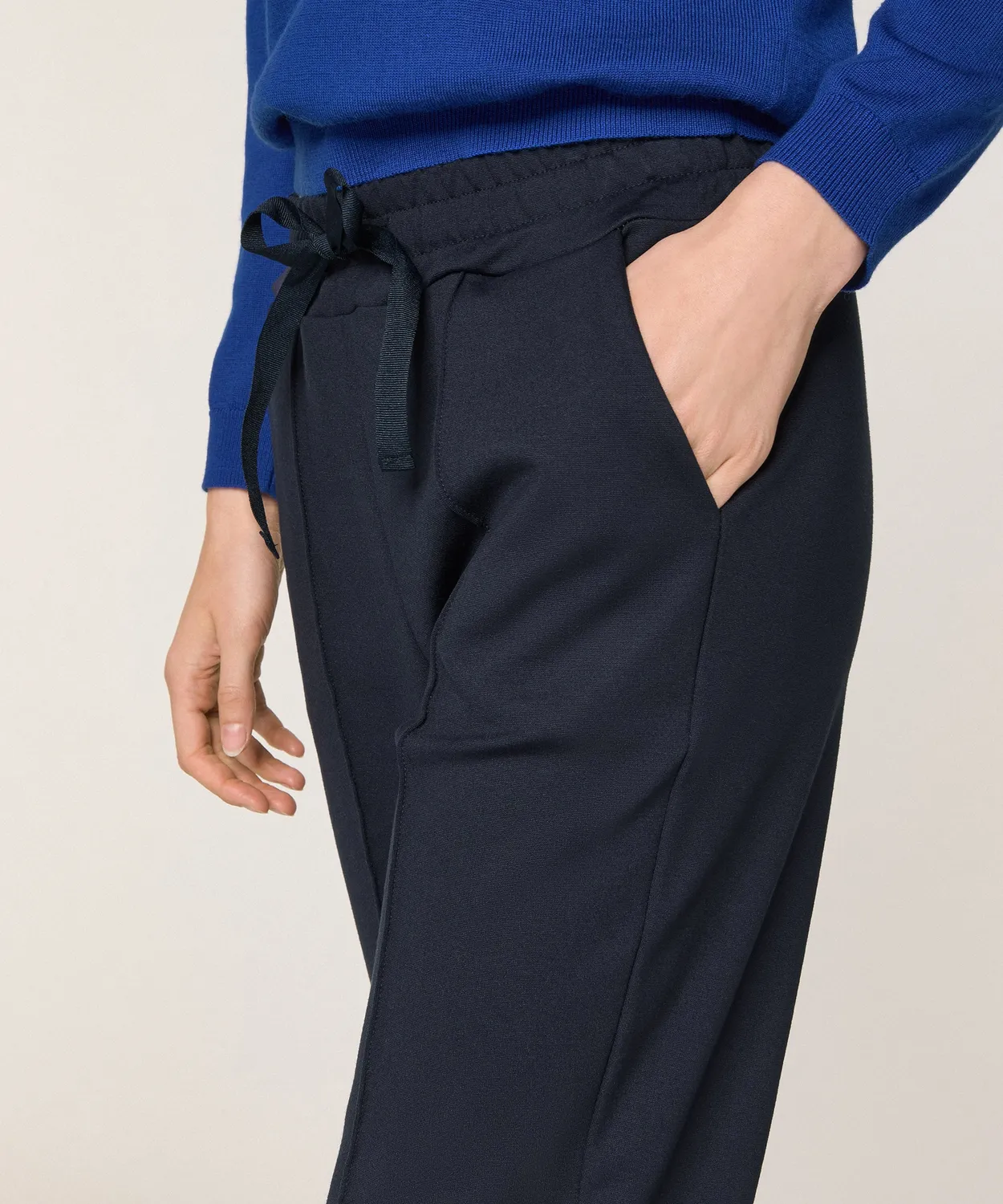 Rodier Pantaloni Jogging Milano Blu Marino