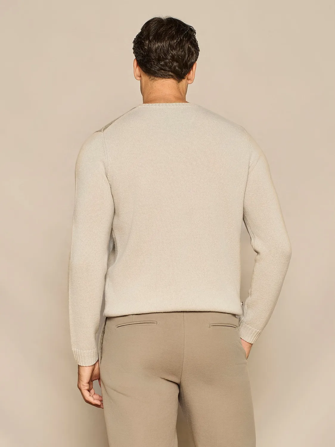 Paul Taylor Rombi maglione girocollo cashmere burro