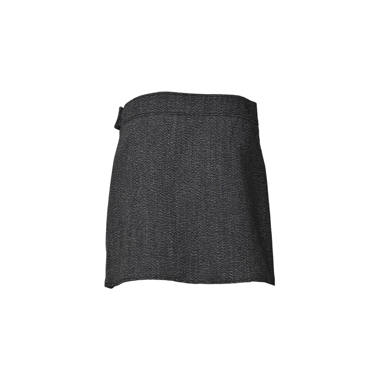 Courrèges 325CJU292WO0144 minigonna nera lana