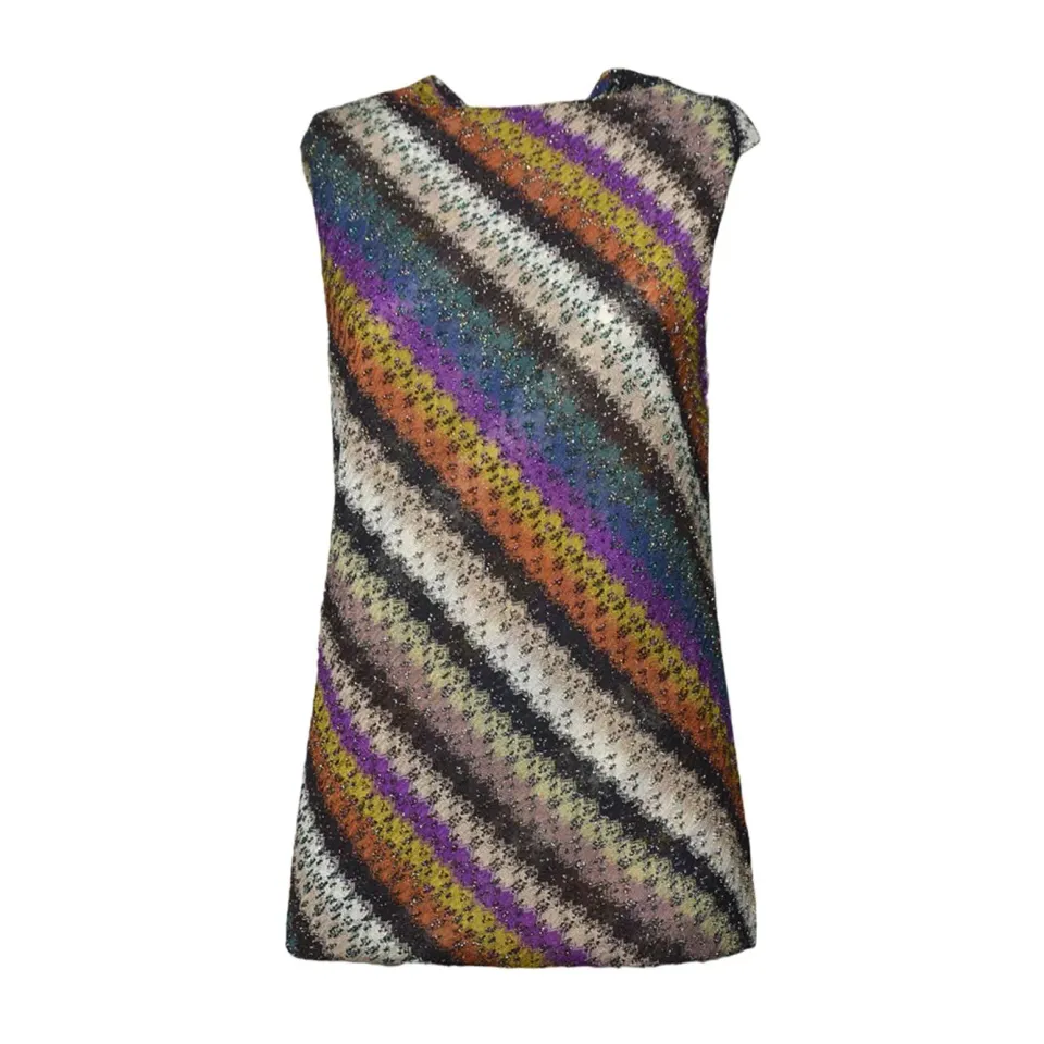 Missoni DS25WK0CBR012OS72LE cardigan giallo viola