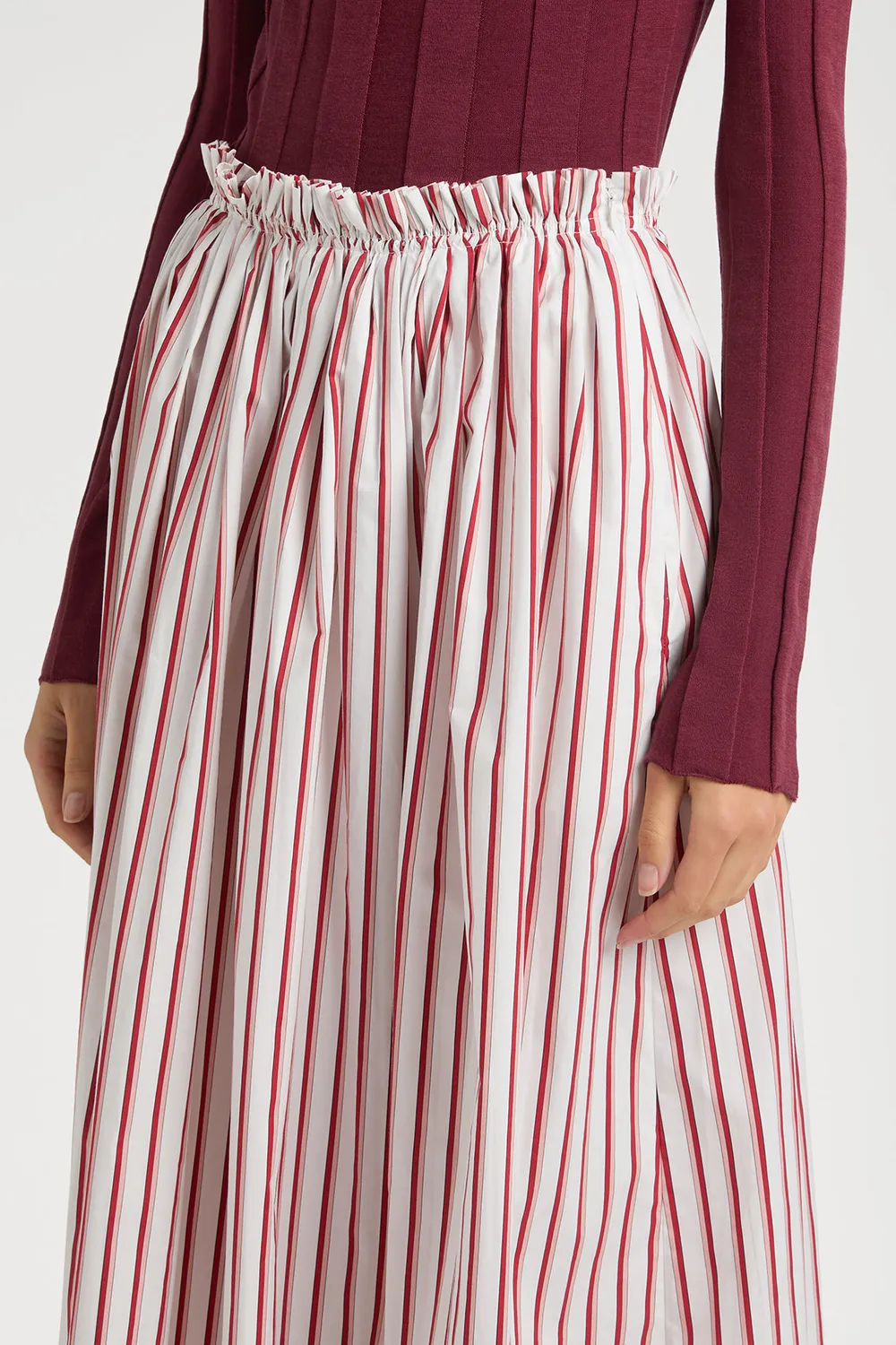 PORTS 1961 Amalfi PW125XXL10 gonna righe bianco rosa