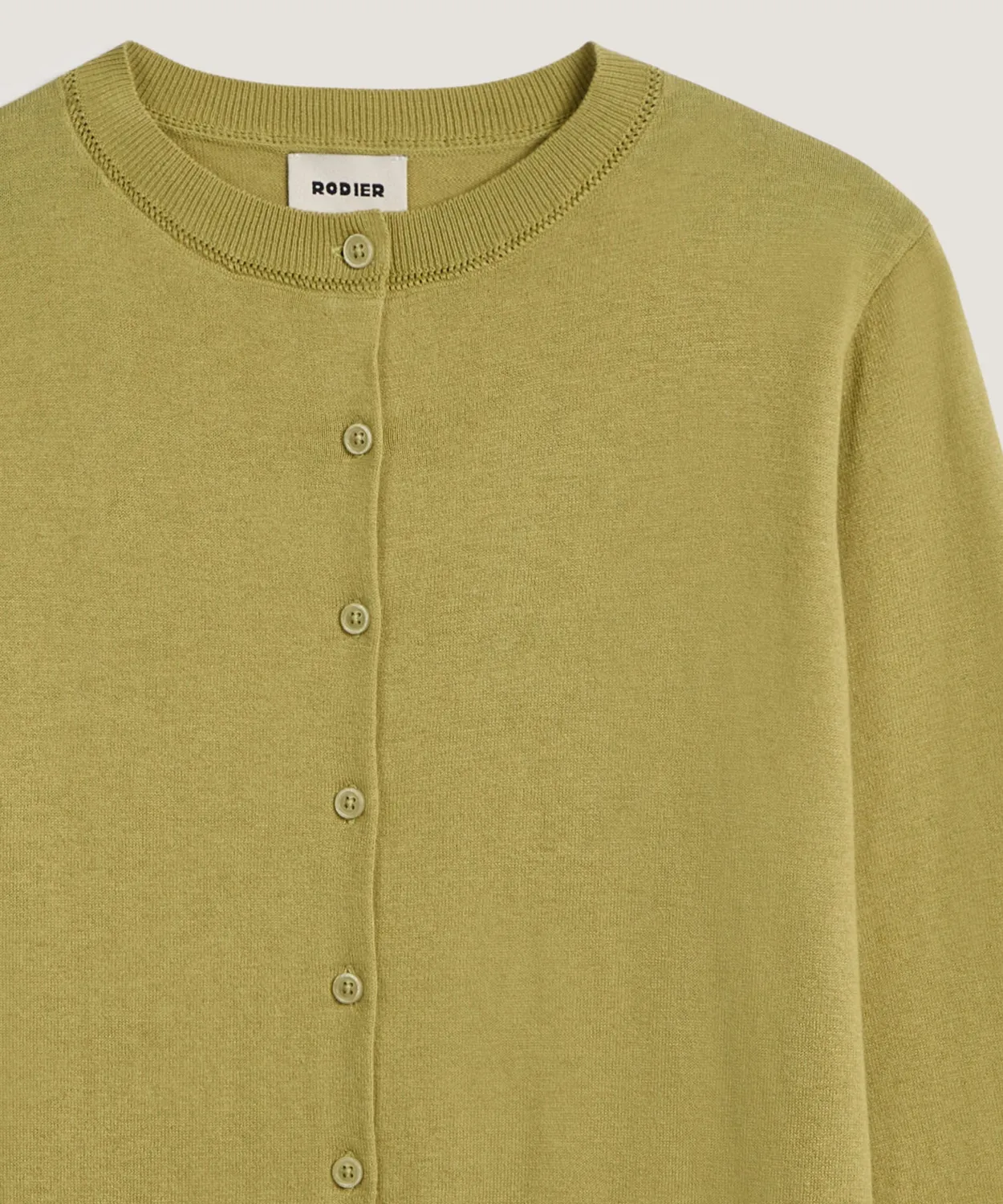Rodier Twin-Set Cotone Verde Pistacchio Maglia Fine