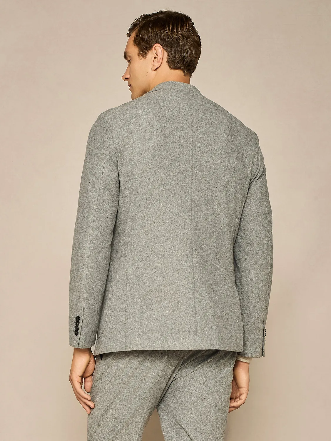 Paul Taylor giacca jersey brushed grigio chiaro