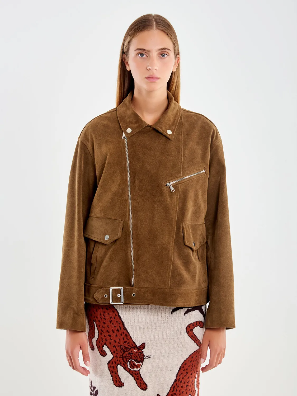 Vicolo Chiodo Crosta Taupe Vera Pelle S