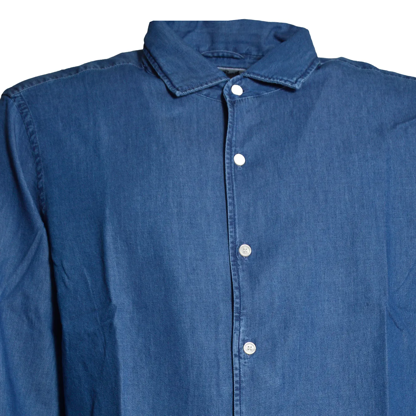 Saint Barth Raphael RPH0001 camicia denim scuro 100% cotone