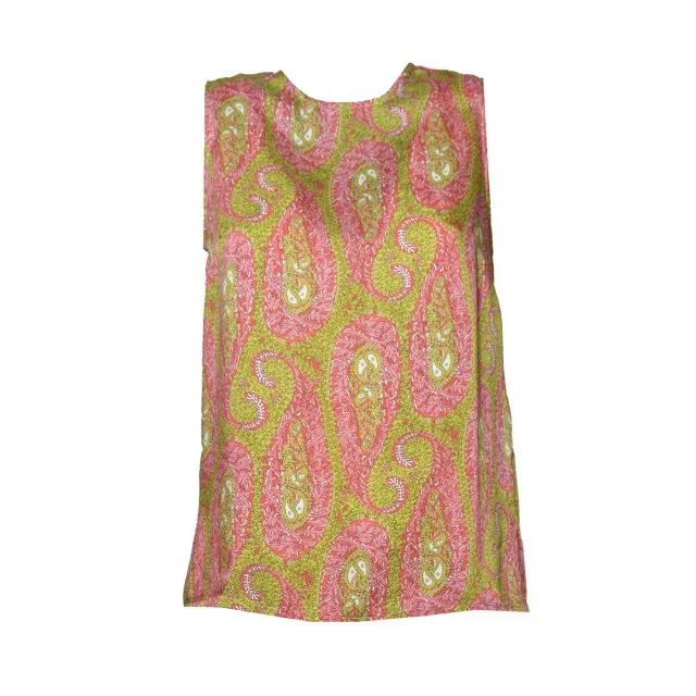 Etro WRJA001999SASZ0 tank top rosa verde poliestere