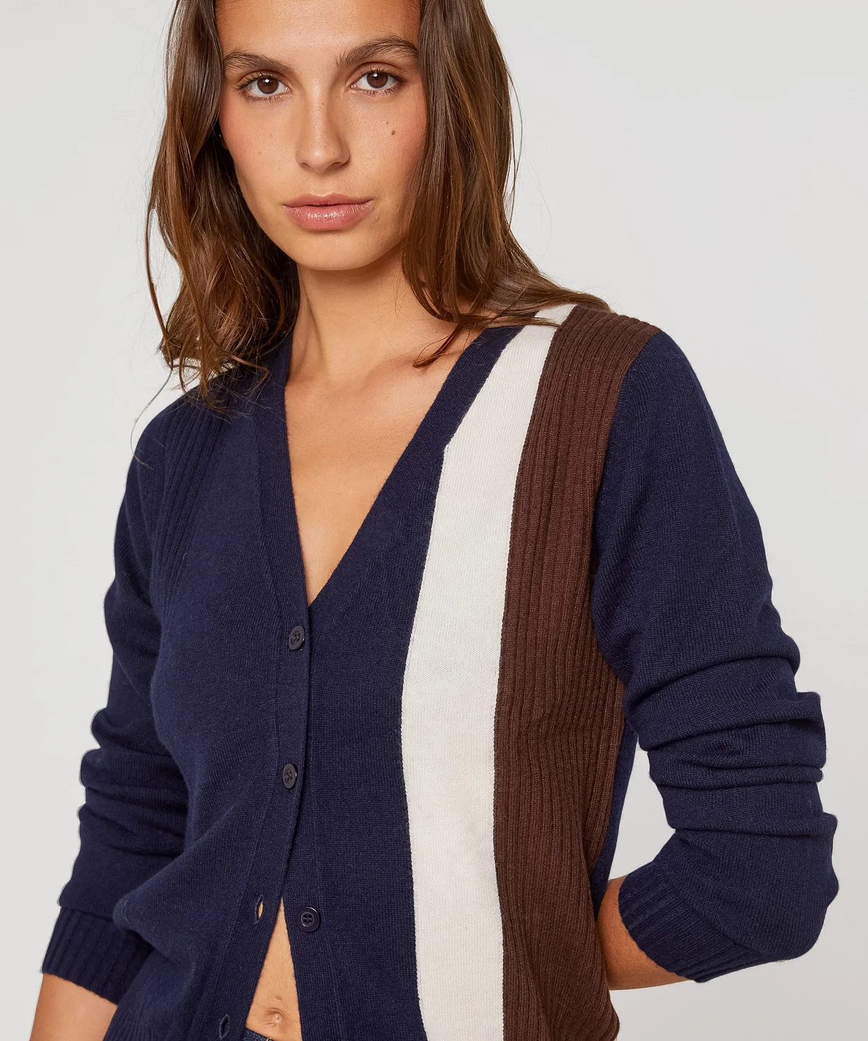 Rodier Cardigan Maniche Lunghe Blu Marino