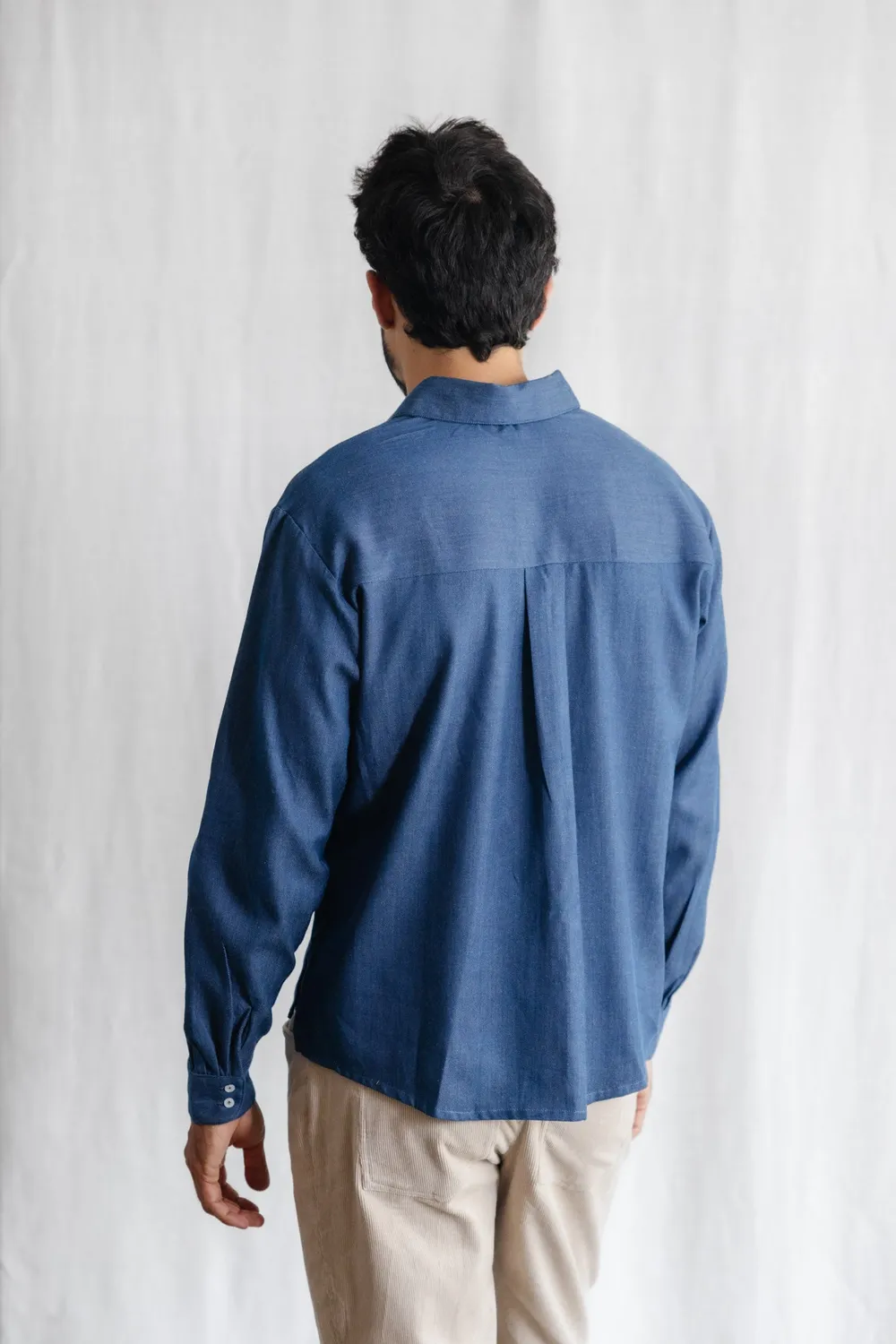 Jyoti Fair Works Nakshita Denim camicia denim uomo
