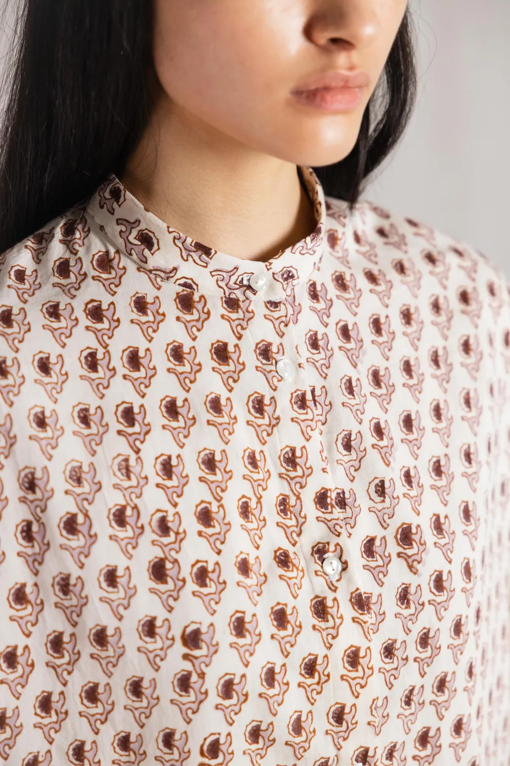 Jyoti - Fair Works Hawali blusa oversize cotone blockprint
