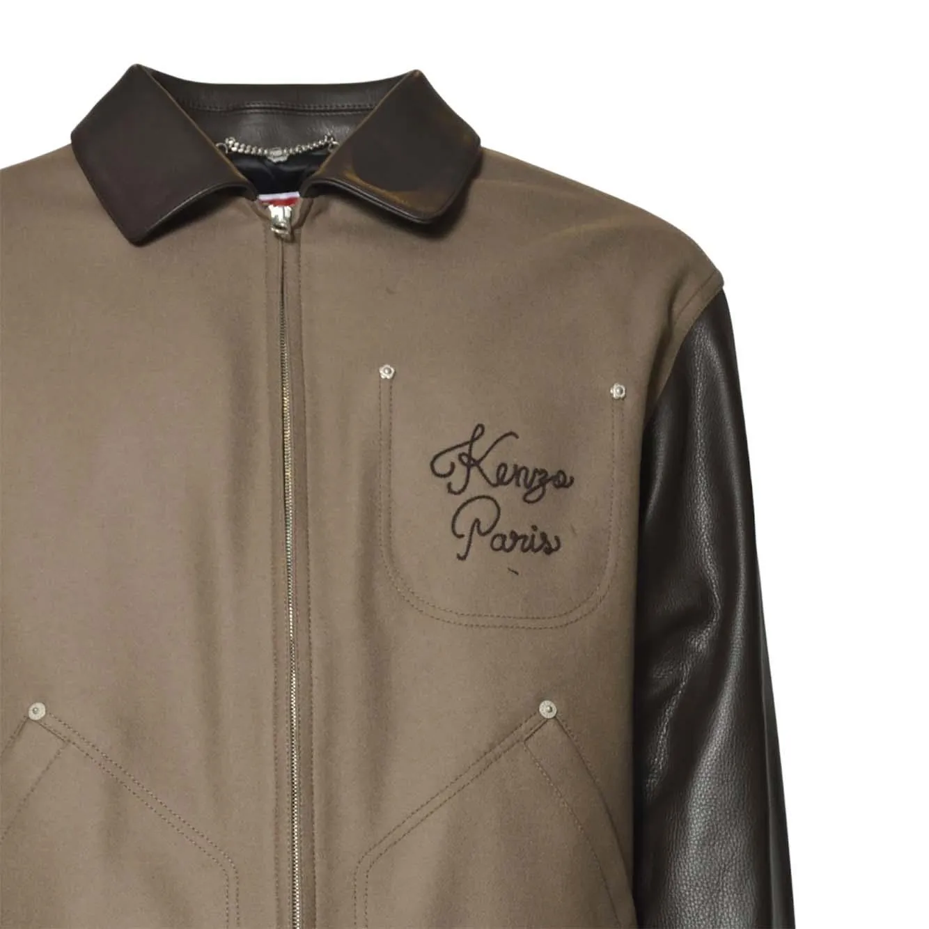 Kenzo FF68BL1519OH blouson marrone taglia M lana