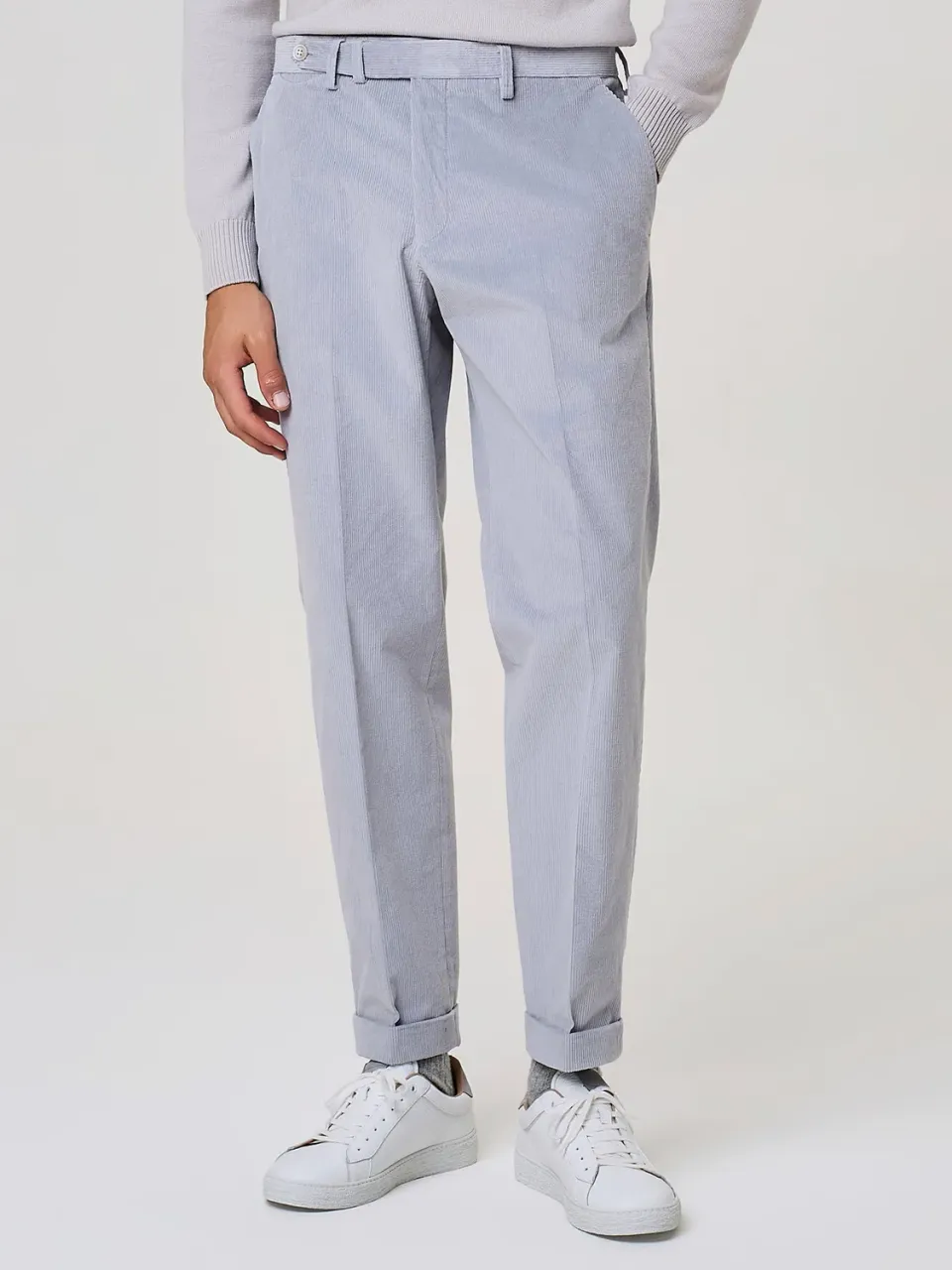 Paul Taylor Sartoriale millerighe pantalone sky