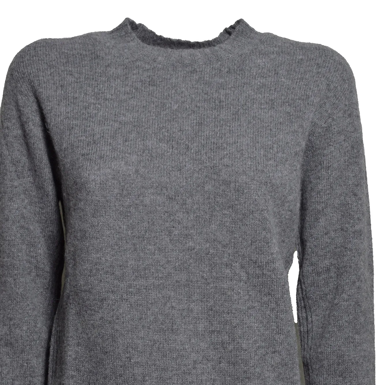Solotre M3AC0015 cardigan grigio pietra donna