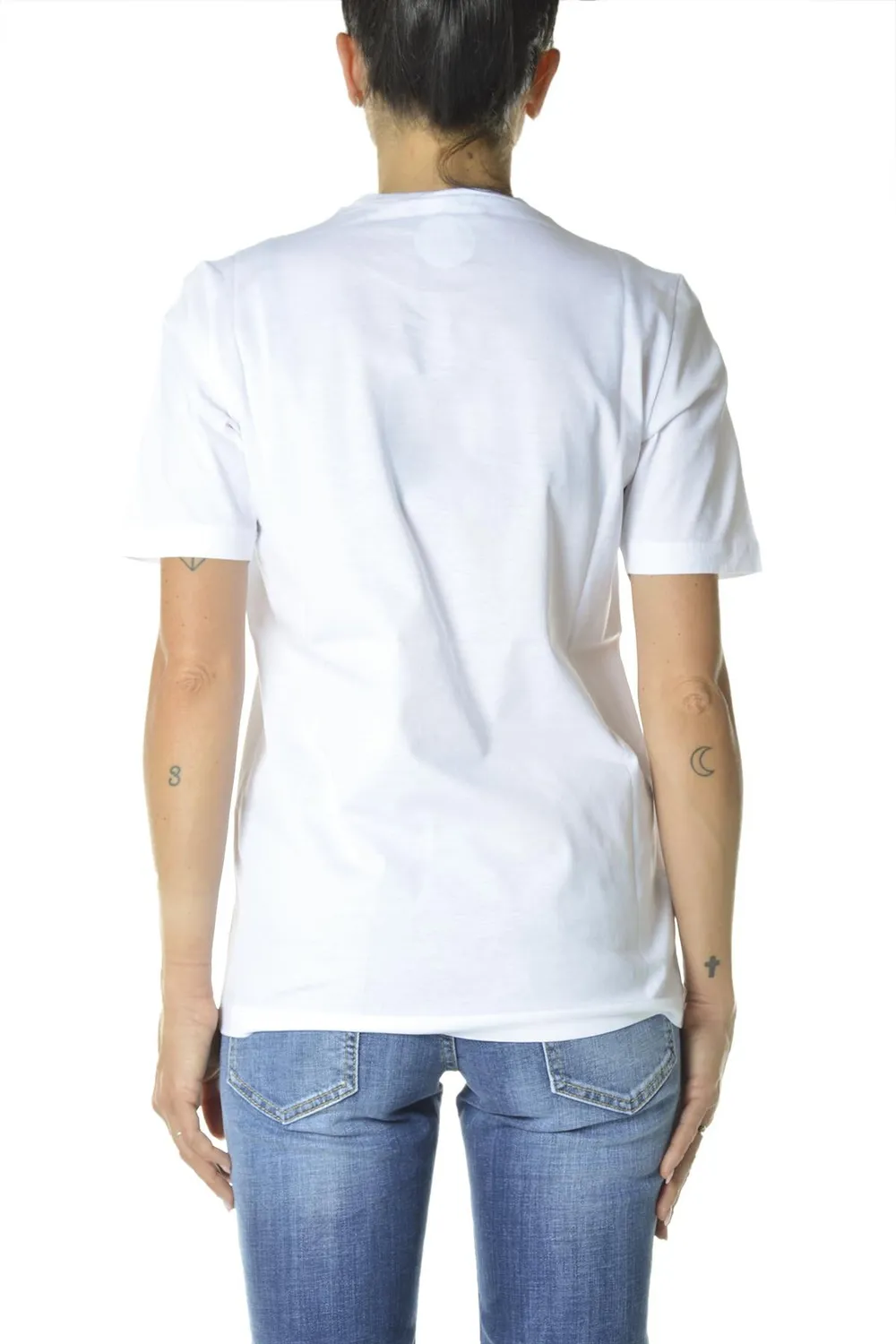 Dsquared2 Icon t-shirt cotone bianca mini logo S