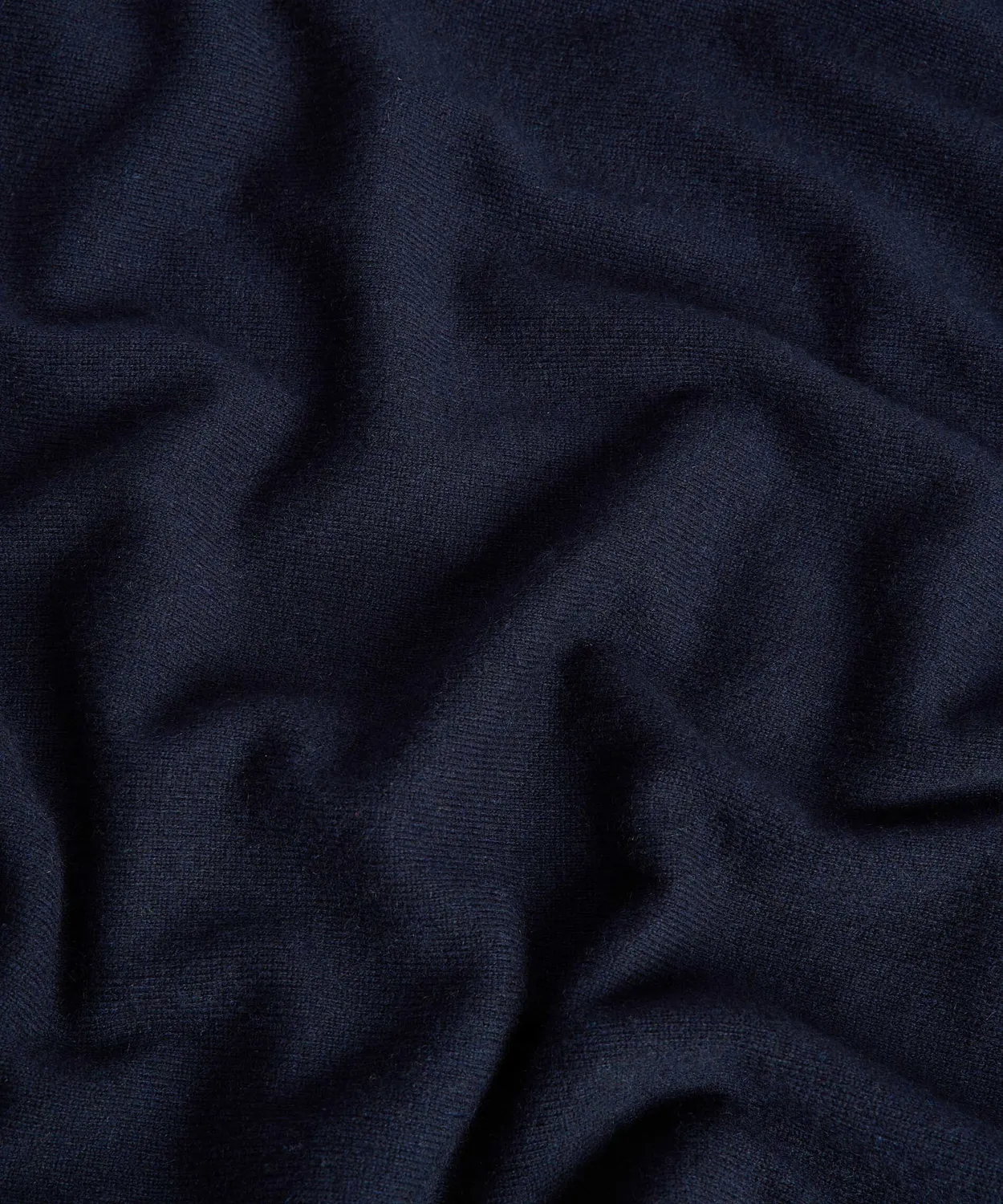 Rodier Dolcevita Uomo Cashmere Blu Notte Maglione 2 Fili
